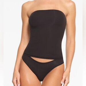 SKIMS Black Strapless Top